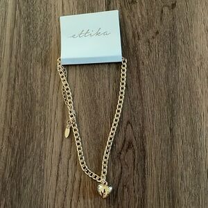 ETTIKA Women Necklace 18K Gold Plated NWT